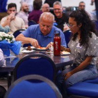 Todd and gang eating
